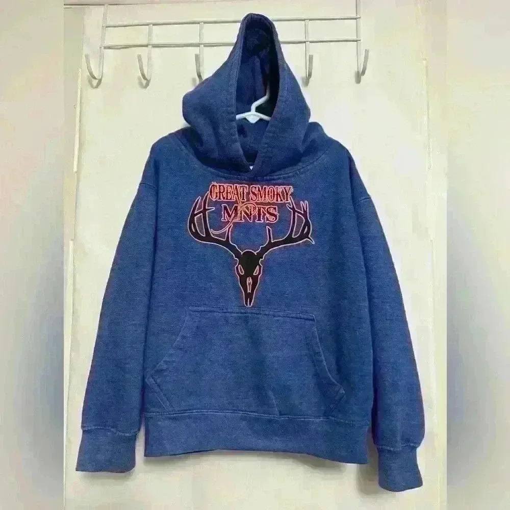 Great Smokey Mountain Hoodie Sweat Shirt Boys Medium A0029